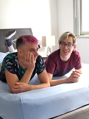 Matching up our cute mates Nate and Sam
