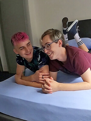 Matching up our cute mates Nate and Sam