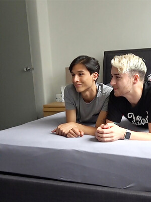 Back in the studio with our cute mates Andy and Nate