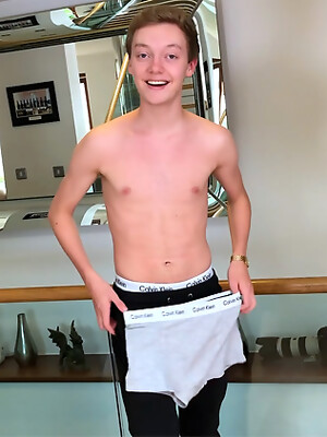 Eighteen Year Old Footballer Bradley Shows his Lean Body & Long and Thick Uncut Cock!