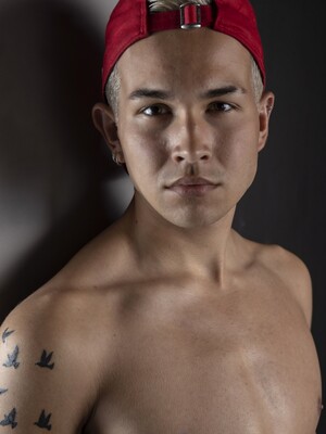 Studio shoot blond twink