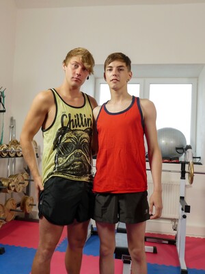 Twink Beno Eker Fucks Sexy Jock Rick Palmer In The Gym.