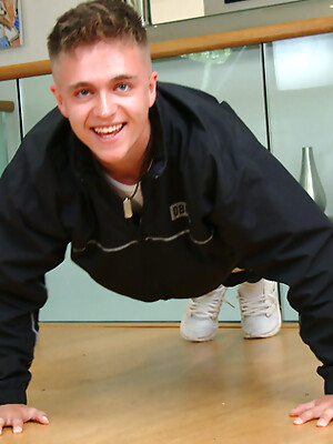 Young & Handsome Harrison Wanks his Uncut Cock & Shoots his Load Everywhere!
