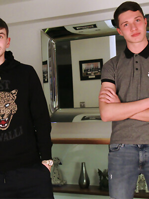 Young Straight Pup Marco gets Wanked by Naughty Dominic & Both Studs Shoot Massive Loads!