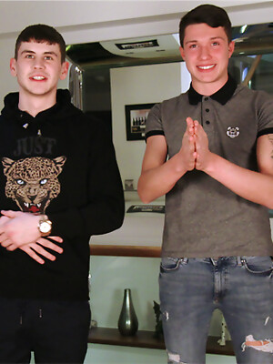 Young Straight Pup Marco gets Wanked by Naughty Dominic & Both Studs Shoot Massive Loads!