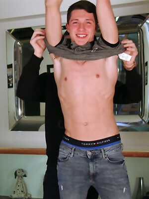 Young Straight Pup Marco gets Wanked by Naughty Dominic & Both Studs Shoot Massive Loads!