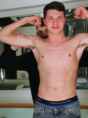 Young Straight Pup Marco gets Wanked by Naughty Dominic & Both Studs Shoot Massive Loads!