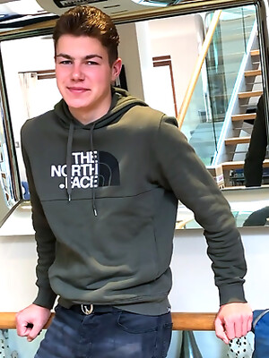 Young Straight & Horny Motorsport Racer Jack Stewart gets Manhandled & Shoots his Load!