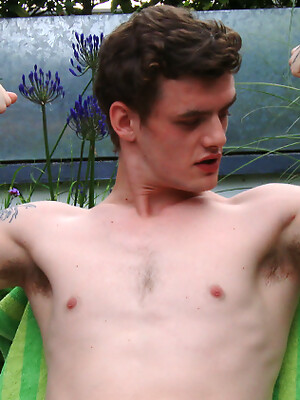 Straight Young Boxer Kieran Wanks his Thick Uncut Cock & Shoots his Load!