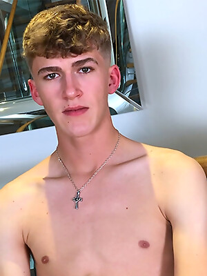 Straight Slim & Toned Jameson Shows off his Body & Wanks his Big Uncut Cock & Shoots his Load!