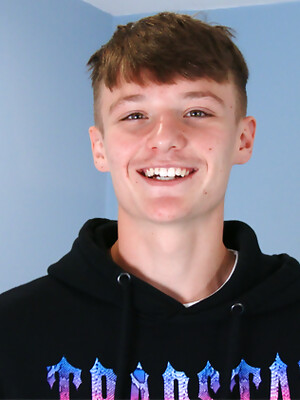 Tall & Lean Footballer Lewis Hampshire Wanks his Big Uncut Cock & Shoots his Load!