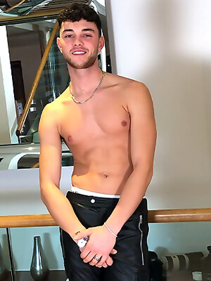 Young Toned Footballer Wanks his Hard Uncut Cock & Squirts a Load of Cum Everywhere!