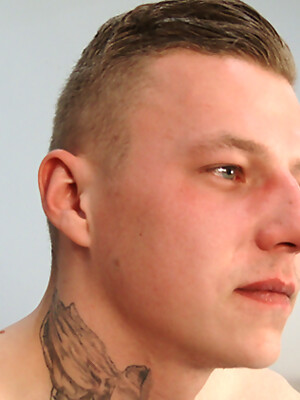 Young Straight MMA Fighter Wanks his Big Uncut Cock & Shoots his Load!
