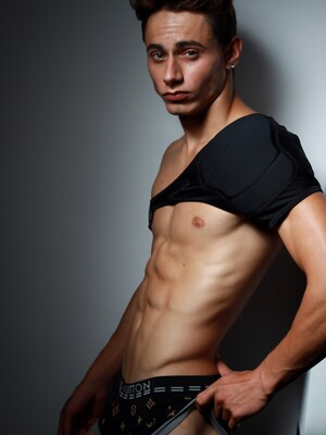 Angel Twink showing it all to us!