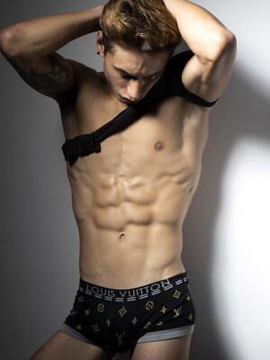 Angel Twink showing it all to us!