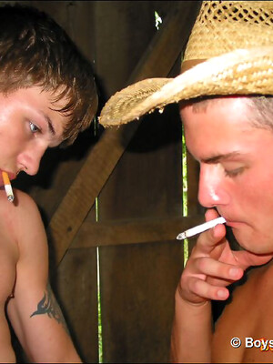 Jeremiah Johnson & Devon in the barn