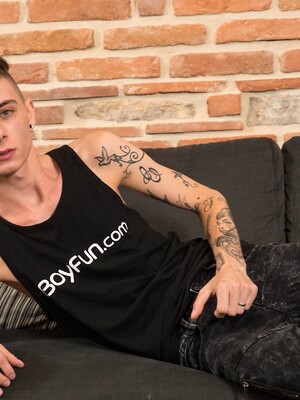 Skinny Jerome James erotic solo