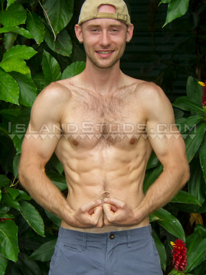 Thick 9" Dick Bowie: Ripped, Donkey Ball Farm Boy Works, Pees x2, Shows Hairy Hole and Bust a Big Load in Hawaii!