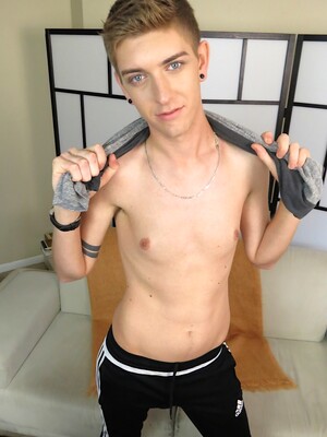 Skinny twink Ryan Rodriguez solo