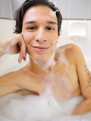 Bath time for Andy Samuel