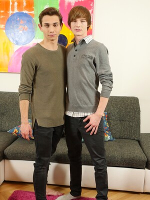 Hot gay boys Lior Hod and Antony Carter fucking