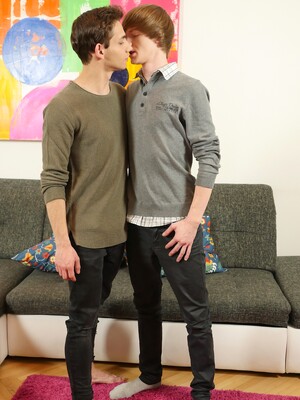 Hot gay boys Lior Hod and Antony Carter fucking