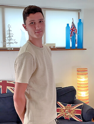 Young Straight & Tall Teen Shows off his Lean Body & Wanks his Big Uncut Cock & Cums Everywhere!