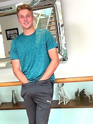 Horny Young Straight Lad Dildos his Hole & gets Manhandled & his Uncut Cock is Rock Hard!