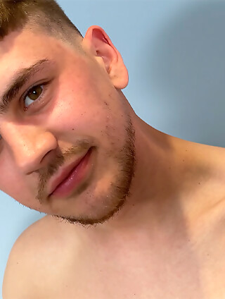 Naughty Dominic Returns to Show off his Lean Body & Massive Uncut Cock with a Helping Hand!