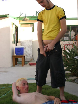 Shane Allen Pissed On By Four Boys