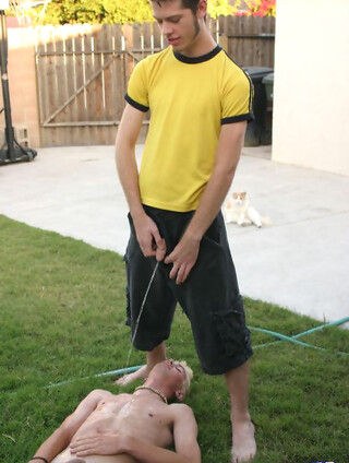 Shane Allen Pissed On By Four Boys
